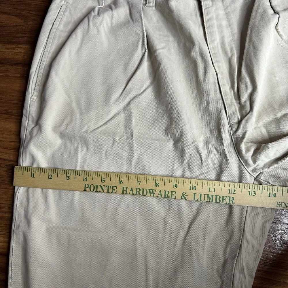 Vintage 90s Polo Ralph Lauren Andrew Pant Men 36x30 Khaki Pleated Chino Cotton